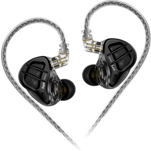 KZ ZAR in-Ear Monitor 7BA+1DD Hybrid Drivers Gaming Earbuds HiFi Bass Noise Isolation IEM, Clarity in All Frequency Stereo Comfort-fit in Ear Headphones for Audio Engineers, Musicians(No Mic)