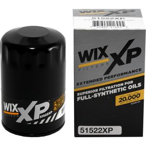 WIX 51522XP WIX XP Oil Filter Replacement, Built for Synthetic Oil - Compatible With AMC (82-86), Buick (80-11), Cadillac (77-11), GM (99-12), Saturn (93-10), Jeep (81-86), Isuzu (03-09), Saab (06-09)