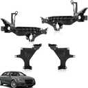 4Pcs RH&LH Headlight Mounting Support Plate Bracket for 13-15 Audi A4 S4