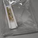 12"x16" Clear Acrylic Serving Tray with Golden Handles, Sturdy Huge Capacity Acrylic Tray for Coffee, Juice, Kitchen and Desk Organizer, Storage Tray (12"x16")