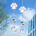 Pet Memorial Suncatcher, Dog Memorial Gifts, Crystal Ball Suncatcher for Pet Loss, Dog and Cat Bereavement Gift Idea, Sympathy Present