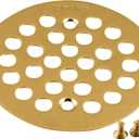 Moen 101664BG 4-1/4-Inch Screw-In Shower Strainer, Brushed Gold