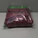 Biscaynebay Textured Fabric Christmas Round Table Cloth 132", Burgundy Water Resistant Washable Tablecloths for Outdoor & Indoor, Dining, Kitchen, Wedding & Parties