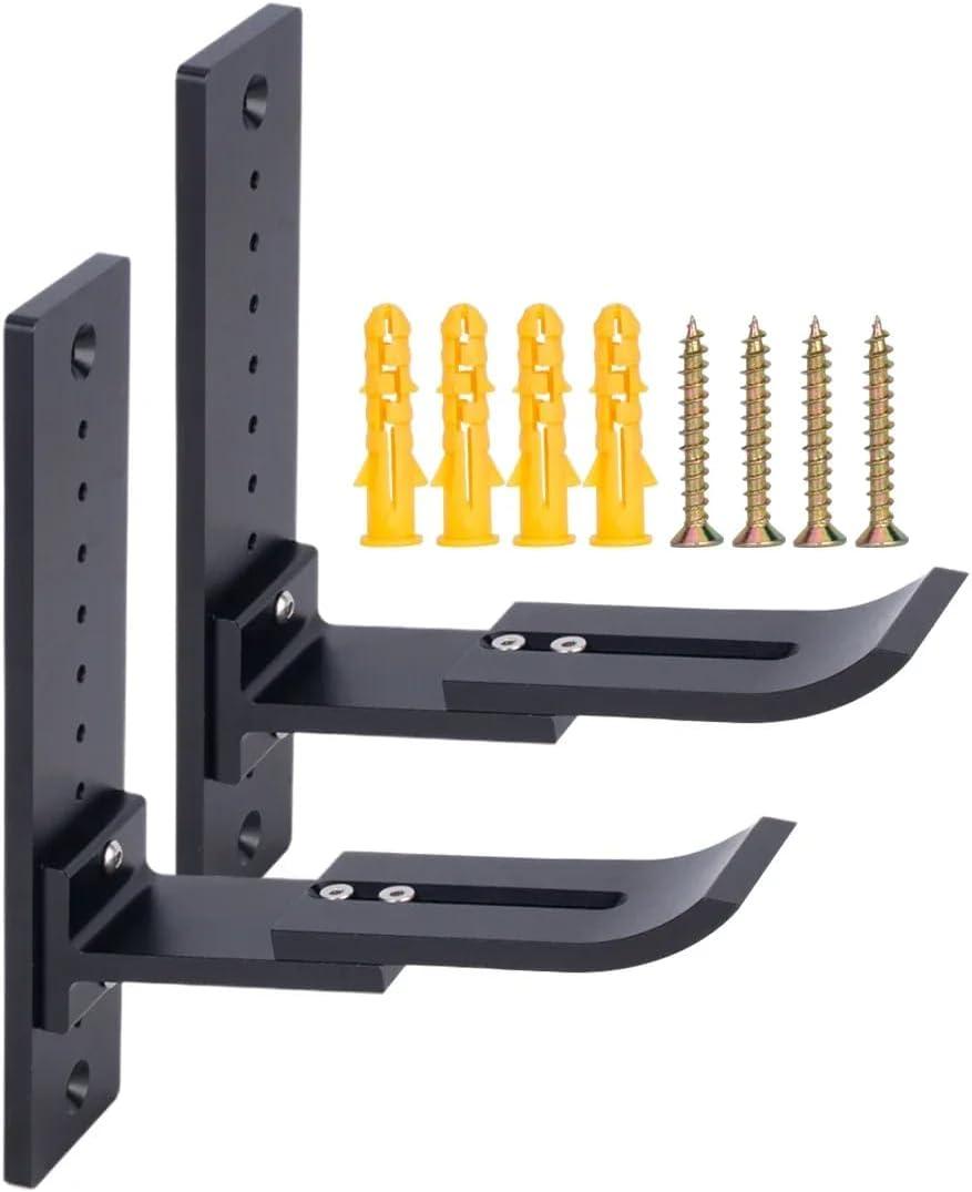 Rc Car Storage Rack Wall Hangers Wheel Mount Display Stand for 1/18 1/16 1/10 1/8 1/5 Crawler Car Model RC Hobby Trucks (Black)