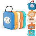 ARHEQI Busy Board for 1 Year Old, Airplane Plane Car Travel Toy, Montessori Toys for 1 2 3 Year Old Girl Boy, Sensory Toys for Toddlers 1-3, 1st Birthday for Boys Girls Kids