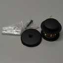 PRIMSOPH Tip-Toe Tub Drain Trim Kit with One Hole Overflow Faceplate Conversion Kit Assembly Universal Fine Coarse Thread Replacement Matte Black