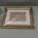 JCJMY 8x10 Vintage Picture Frame with 5x7 Mat, Elegant Retro 8 by 10 Photo Frame with Shatter-Resistant Plexiglass for Wall or Tabletop Display, Gallery Decor & Gift, Gold, 1 Pack