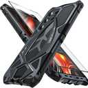 Armor Phone Case for Samsung Galaxy S26 Ultra Military Grade Drop Protection Cover S26Ultra Heavy Duty Hybrid Metal Bumper Built-in Silicone Shockproof Dustproof - Black