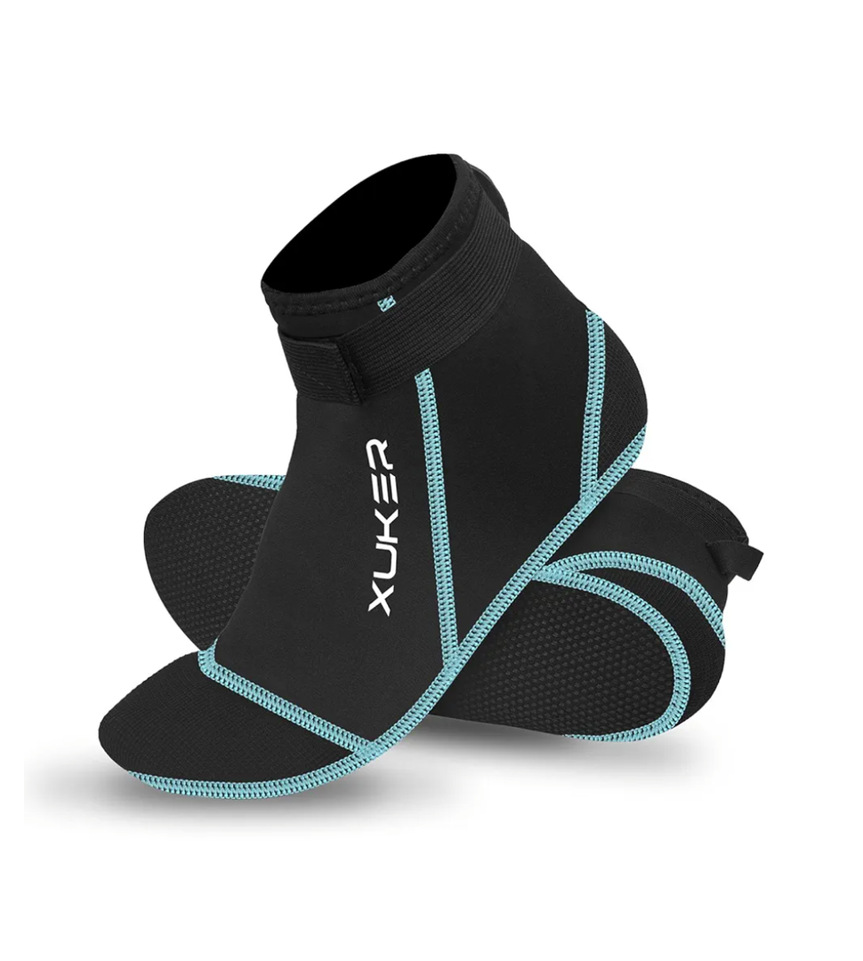 XUKER Neoprene Socks, 3mm Beach Volleyball Sand Soccer Wetsuit Socks Water Booties for Diving Snorkeling Kayaking Paddling, Size M