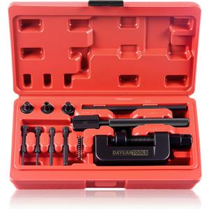 DAYUAN 13 pcs Motorcycle Chain Breaker Set, Chain Removal Tool Chain Cutter and Riveter Kit for Cam and 35 to 630 Chains