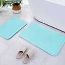 SWEMSTAR Bathroom Rugs Thick Memory Foam Bath Mat - Non-Slip, Quick Dry, Absorbent Washable Floor Microfiber Mat for Shower, Tub, Home Decor Accessories - 17"x24"