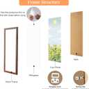12x36 Wood Frame Brown, Rustic Natural Wooden 36x12in Poster Picture Frame, Distressed 12 x 36inch Woodgrain Gallery Photo Frame with HD Plexiglass, Horizontal Vertical Wall Mounting Display 1pcs