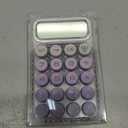 Mr. Pen- Mechanical Switch Calculator, 10 Digits, Purple Calculator, Transparent Body, Large LCD Display