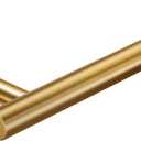 Gold Toilet Paper Roll Holder, EdenGrip SUS 304 Stainless Steel Round TP Hanger, Stylish Brushed Gold Toilet Paper Holder Wall Mount for Bathroom, Kitchen, Washroom