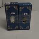 LED Clear Flamless Candle, Includes Battery, Set of 2, Glittery Finish, 2.7 in Height