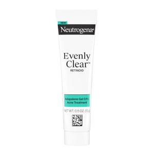 Neutrogena Evenly Clear Retinoid Adapalene Gel 0.1% Acne Spot Treatment, Once-Daily Topical Retinoid Helps Clear Breakouts & Visible Improvement in the Appearance of Post-Acne Mark, 0.5 oz