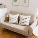 Valentine's Day Pillow Covers 18x18 Inch Set of 2 White Soft Plush Faux Fur Jacquard Throw Pillows XOXO Decorative Farmhouse Wedding Cushion Cases for Couch Sofa Cushion Case Home Wedding Anniversary