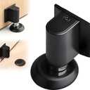 2 x 2026 New Door Wedge Stopper, Magnetic Doors Stoppers for Bottom of Door, No Drill Invisible Doorstops for Inside Door, Heavy Duty Magnetic Doors Catch Holder to Keep Doors Open
