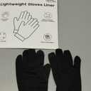 HIGHLOONG Lightweight Gloves Liner-glove liners for cold weather women and men, Thermal Touch Screen Glove Liners for Running Cycling Driving Hiking.(Large)