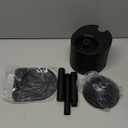 FORASTO 2 in 1 Toilet Plunger and Brush Set, Toilet Bowl Cleaning Combo, Groove Gap Brush, Black