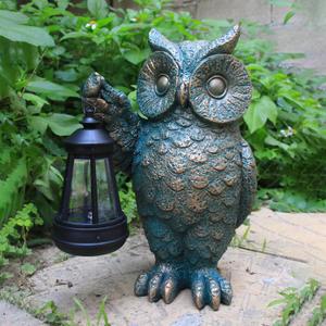 Garden Statues Outdoor, owl Figurines Decorated with Solar Lights, Unique Christmas Birthday Gifts for Moms, Grandmas, Women, Wives, Sisters