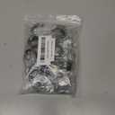 Pipe Rod Hooks Fit 3/4" Dia Rod Closet Rod Hooks Black Tube Rod Hooks for Wardrobe - 10pcs (19.5mm Inner Dia)