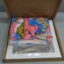 Bear Gender Reveal Party Decorations - 136 Pcs Balloon Arch Kit with Baby Display Boxes, Letters & Backdrop for Baby Shower Boy or Girl Party (Blue-Pink)