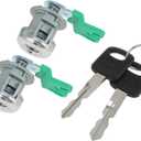 X AUTOHAUX 1 Pair Door Lock Cylinder Set w/ 2 Keys for Ford F150 F250 F350 F450 Explorer Expedition for Ranger E150 E250 E350 for Lincoln Front Left Right Door Lock Tumbler NO. 7C3Z1521990A