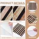 30 Pcs Faux Wood Slat Peel and Stick Wallpaper Tiles, 11.8"x11.8" Ultralight PVC Self-Adhesive Wallpaper Decals Wall Decor for Bedroom, Bathroom, Kitchen Backsplash, Farmhouse Interior
