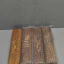 4 Pack Wood Indoor Wall Planter, Modern Boho Wall Decor for Living Room Bedroom, Farmhouse Pocket Vases for Dried Flowers and Faux Greenery Plants - Brown