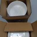 MALACASA 24 OZ Cereal Bowls, 5.8 Inch Soup Bowls Ceramic Bowl Sets of 4, Breakfast Bowls Set for Kitchen, Dishwasher Microwave Oven Safe, White, Series LUNA