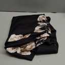 Calvin Klein Women's Cap Sleeve Knee Length Crepe Sheath Dress (6, Black/Luggage Multi)