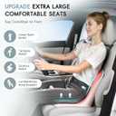 Car Seat Cushion and Lumbar Support Pillow, Larger Memory Foam Seat Cushion, Ergonomic L-Shaped Design Cushion for Back Pain Relief, Non-Slip Driving Cushion for Car, Office, Truck, Gifts for Mom-Pink