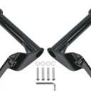 Passenger Peg Crash Bar Frame Slider Rear Highway Engine Guard for Harley Softail 2018-up Street Bob Heritage Low Rider Sport Glide Fat Bob (Gloss Black)