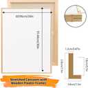 2 Pack 24 x 36 inch Floater Frame Canvas –Gallery Wrapped Canvas Set, 2pk-24x36 in