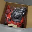 Car Vacuum Cleaner, DC 12V Multi-Purpose Automotive Wet and Dry Vacuum with 3 Nozzles, Portable Handheld Vehicle Interior Duster for Car, Office, Home, Floor (Red)