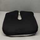 Cushion Lab Patented Pressure Relief Seat Cushion for Long Sitting Hours on Office & Home Chair - Extra-Dense Memory Foam for Soft Support. Car Pad for Hip, Tailbone, Coccyx, Sciatica - Black