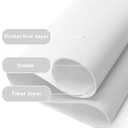 YSAGi Non-Slip Leather Desk Pad, Waterproof Laptop Computer Desk Keyboard Mat, Table Protector Blotter Mat, Large Mouse Pad for Office/Work/Home/Decor(White, 31.5" x 15.7")