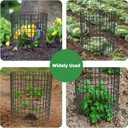 UNIFAMILY 12 Pcs Plant Protectors from Animals, 16x12IN Metal Plant Cage to Keep Animals Out, 4 Pack Garden Protector Cage from Deer, Garden Protection for Vegetables Chicken Wire Cage for Plants