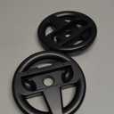 Orzly Steering Wheels for Nintendo Switch & OLED Console JoyCons, Racing Wheels for Mario Kart 8 Deluxe [Mariokart Switch Steering Wheel Joycon Controller Attachment Accessories]-TWIN PACK [2X Black]