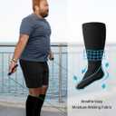 Plus Size Compression Socks 20-30mmHg Wide Calf for Men Women, Extra Large Compression Stockings Support for Running, Travel, Nurses, Pregnancy (3 Pairs) 