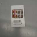 24Pcs Medium Fake Nail Christmas Gingerbread Man Nail with Snow House Designs Full Christmas Cute Press on Nail Snowflake Winter Square False Nail Xmas Glue on Nails for Women Nails Art Kit