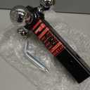 Ayleid Trailer Hitch Tri-Ball Mount with Hook & Pin Balls Sized 1-7/8 , 2 & 2-5/16 inches , Tow Hitch , Silver