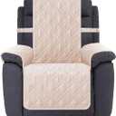 Ameritex Waterproof Nonslip Recliner Cover Stay in Place, Dog Chair Cover Furniture Protector, Ideal Recliner Slipcovers for Pets and Kids (Babypink, 23")