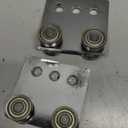 2Pcs 4 Wheel Trolley Assembly Rollers Four Bearing Trolley Assembly for 1-5/8" Wide and All 1-5/8" or Taller Strut Channel
