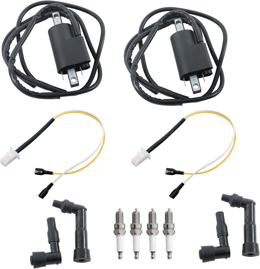 labwork Ignition Coil Spark Plug With Cover Kit Replacement for Yamaha XJ550 XJ750 1981 1982 1983 Motorcycle 4G0-82310-09-00