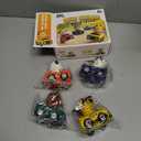 iPlay, iLearn Press to Go Car Toys for Toddlers 1-3, Baby Animal Racing Cars, Infant Play Vehicle Set, Baby Push Go Friction Car Toys for 6-9-12-18 Months, 1st Birthday Gifts for 1-2 Years Old Boys