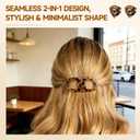 Magnetic Hair Clips for Women, 4Pcs Seamless 2-in-1 Design for Easy Everyday Hairstyles, Clip No Crease,Gentle on All Hair Types Strong Hold