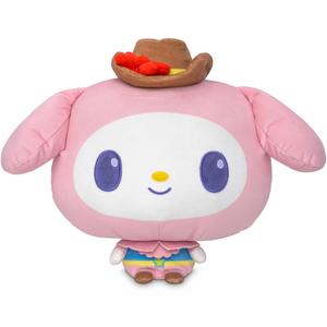 TeeTurtle Cloudheads Cowgirl My Melody Plush - 8-Inch Amazon Exclusive Official Sanrio Stuffed Animal with Embroidered Details - Soft Cuddly Plush Toys for Kids, Teens, and Adults