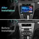 2+64G Android 14 Double Din Car Radio Stereo for Ford Fusion Mondeo Mustang 2009-2012 with 10.1" Touchscreen Radio Built-in Wireless Carplay/Android Auto/GPS/Bluetooth/FM/AUX-in/SWC/Camera